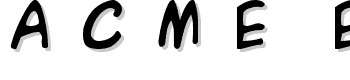 A-C-M-E-Explosive font
